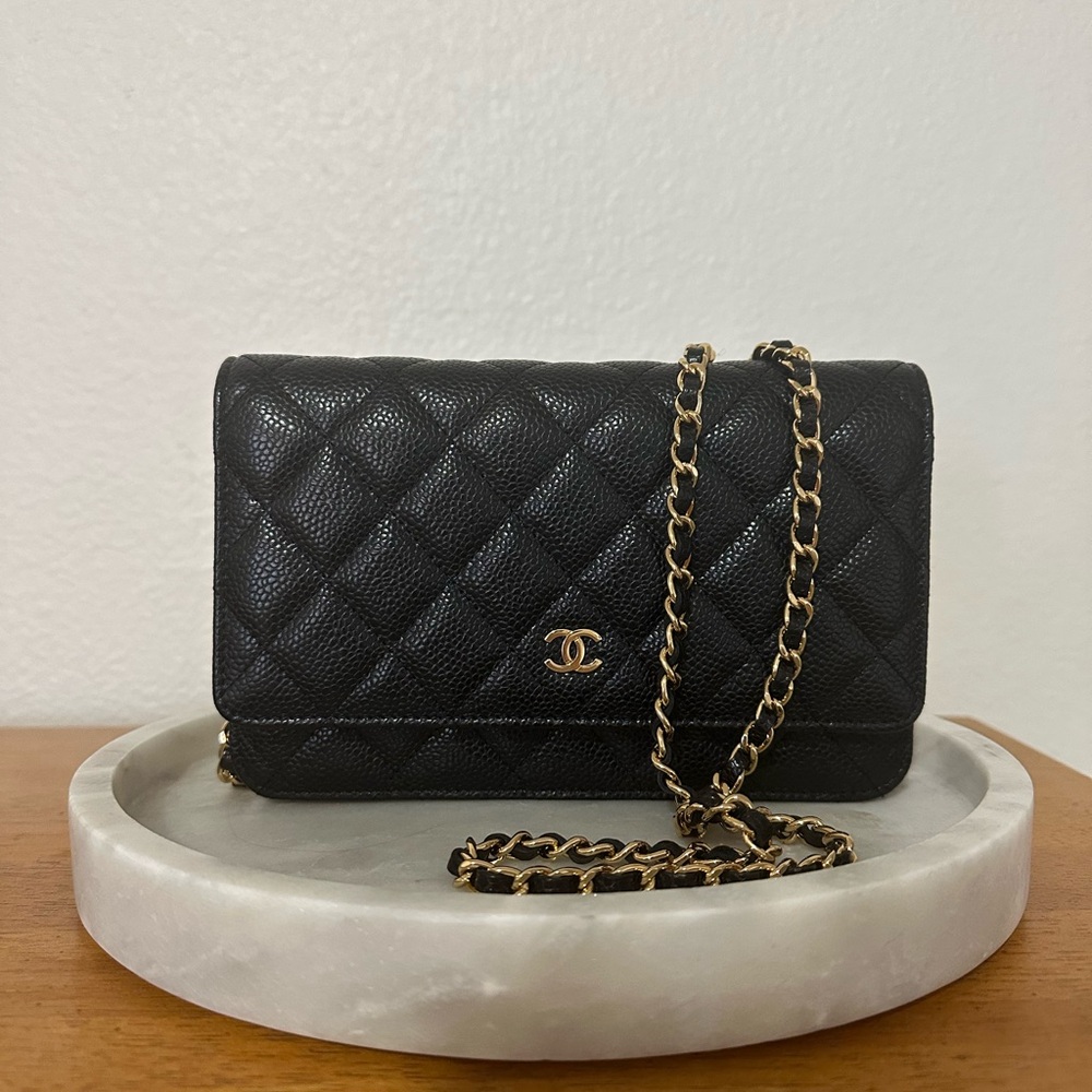 Chanel Wallet on Chain caviar leather